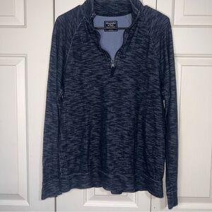 Abercrombie & Fitch Quarter Zip Soft Knit Pullover Sweater Size Small Y2K Style